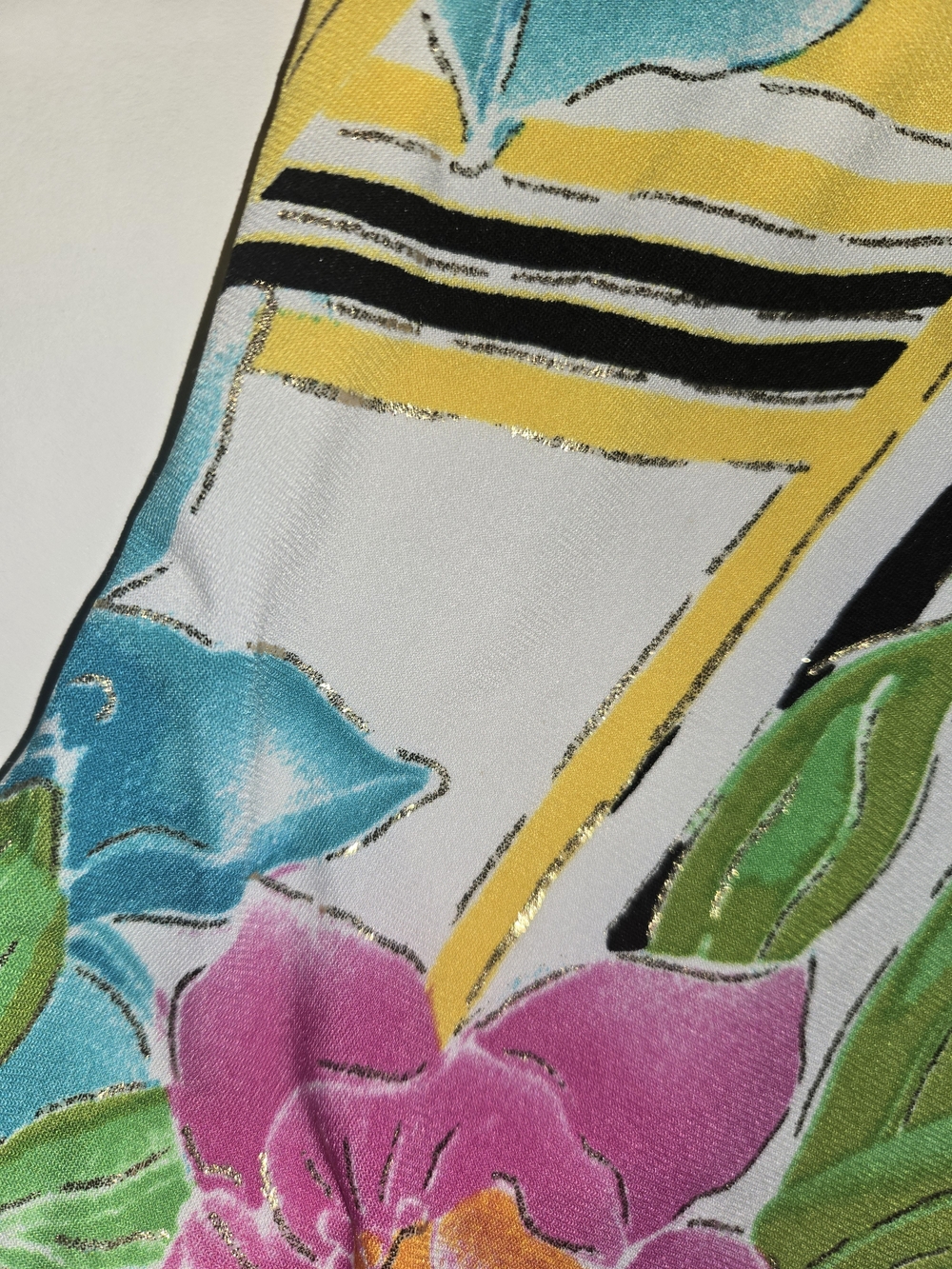 Cache- Bright Tropical Floral Halter Maxi Dress Womens Size Small - Picture 7 of 12